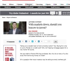 Should you borrow to invest? Globe and Mail