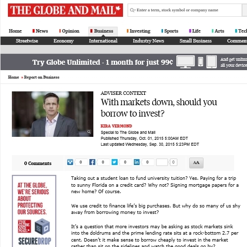 Jason Abbott Globe and Mail Advisor Context